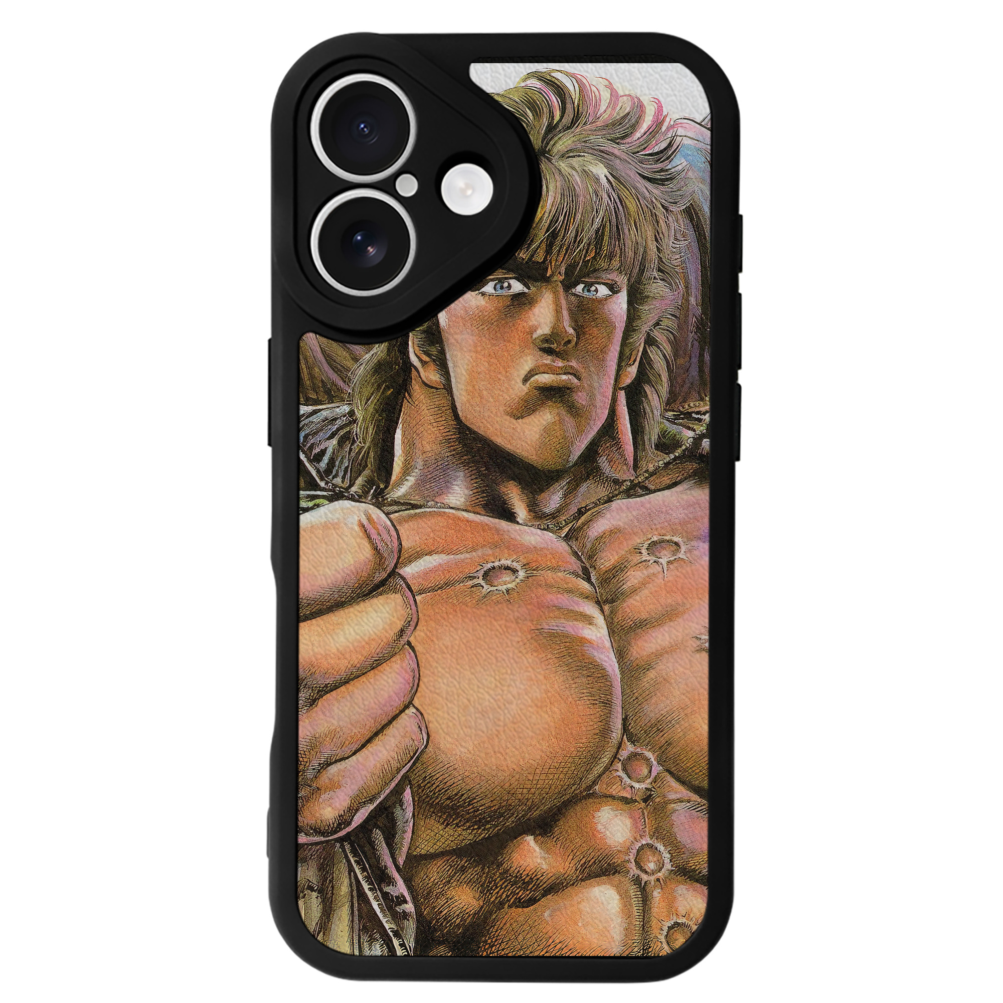 （画像用） 北斗の拳 Fist of the North Star 【iPhone 16シリーズ対応】シリコンスマホケース（レザー調） 材質：シリコン